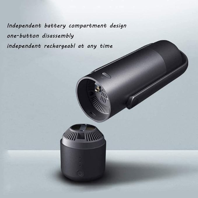 Handheld Car Vacuum Cleaner, 4200PA Portable Auto Rechargeable Vacuum Cordless, Wet/Dry Use for Car Home Hair Office Cleaning, Strong Suction Rechargeable Low Noise Home Car Easy to Carry