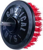 Chemical Guys ACC508 Heavy Duty Spinner Multi-Surface Drill Brush Attachment (Fits Any Standard Drill - Power Scrubber Removes Heavy Stains, Dirt & Grime from Grout, Tubs & Showers), Red