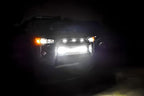iJDMTOY 3pc Set Clear Lens Full LED Strip Front Grille Lighting Kit Compatible with 2014-up Toyota 4Runner, Includes (3) 24-SMD 6000K White LED Assy & Wiring Harness