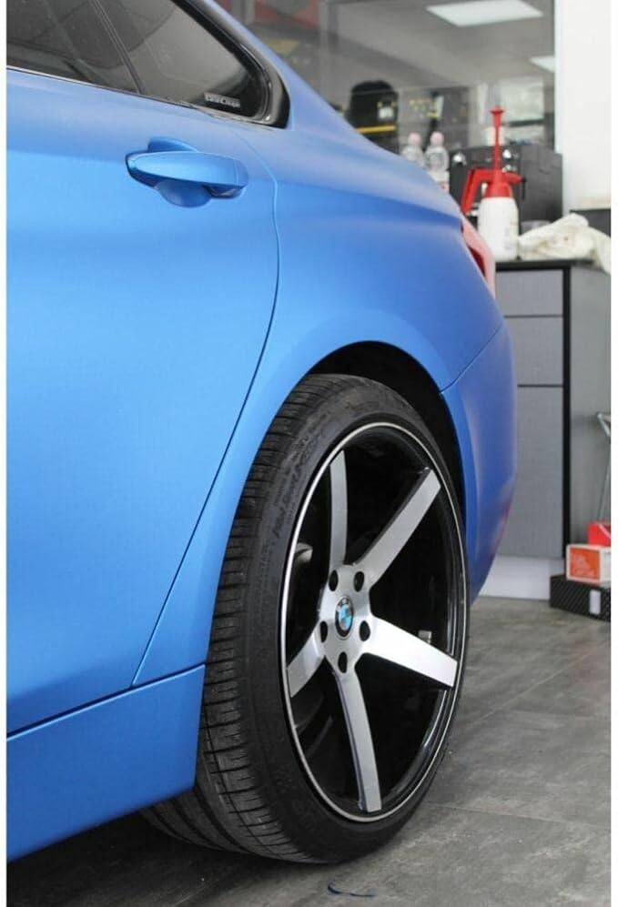 3M Car Wrap Roll 2080 Matte Blue Metallic | M227 | (5ft x 8ft (40 Sq/ft)) | Automotive Vinyl Wrap for Cars - Car Interior Wrap & Exterior | w/Free Instawraps Pro Glove