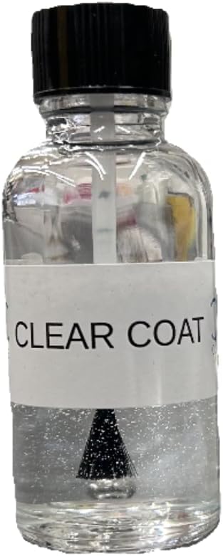 Complete Auto Care Automotive Clear Coat Glass Bottle 1oz for Touch Up Repairs | No Hardener Required