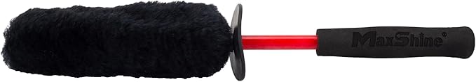 Maxshine Universal Wool Wheel Brush Kit, 3 Pack | Black, 14", 16", 18.2" | Ultra-Soft Wool, Extended Reach Handles, Chemical-Resistant | Scratch-Free Car Wheel Cleaning