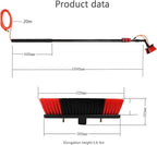 Telescopic Window Cleaning Pole 3.6M-11M, Water Fed Brush Extension for Photovoltaic Panels, Truck Windows & Hard-to-Reach Areas, Efficient Cleaning Equipment