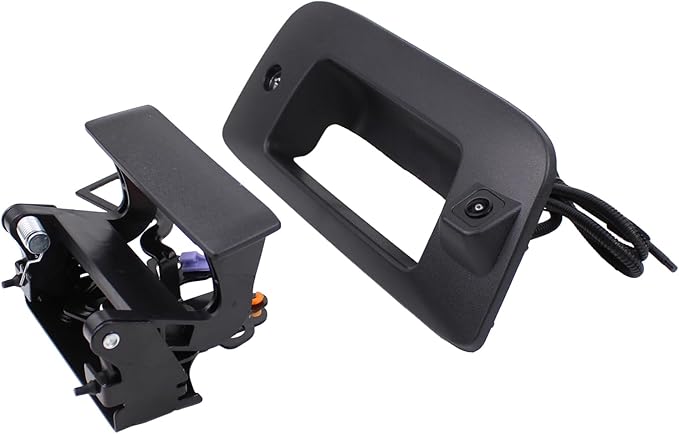 Tailgate Handle and Bezel with Rear View Backup Park Assist Camera and Lock Cylinder Kit for Chevrolet Silverado 1500 2500 3500 HD for GMC Sierra 1500 2500 3500 HD 2007-2014
