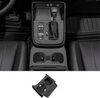 Temmis Center Console Silicone Cup Holder Kit for Honda CRV 2023-2026 (Gasoline & Hybrid), Insert Center Consel Electrostatic adsorption Cover for Honda CRV 2023-2026-Black
