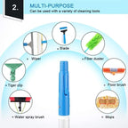 Extendable Window Cleaning Pole with 30cm Water Fed BrushPerfect for Conservatory Roofs Solar Panels & Vehicle CleaningEffortless Reach Up to 11M for Ultimate Convenience