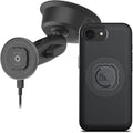 Quad Lock Heavy Duty Suction Car Phone Mount with MAG Phone Case and MAG Wireless Charging Head for iPhone 17e