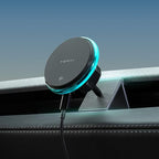 TEMAI Car Mount Charger, 15W MagSafe Wireless Car Charger & Phone Holder for Model Y Juniper(2025)- Strongest Magnetic Fast Charging Accessories Slideable Air Vent Mount with Silicone Pads