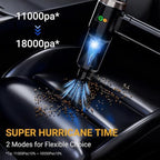 GcdPai Car Vacuum Portable Cordless 18000PA High Power Handheld Vacuum Cleaner, Mini Cordless Rechargeable Vacuum with LED Light and Multi-Nozzles for Car, Home Office, Keyboard, Pet (Black Gold)