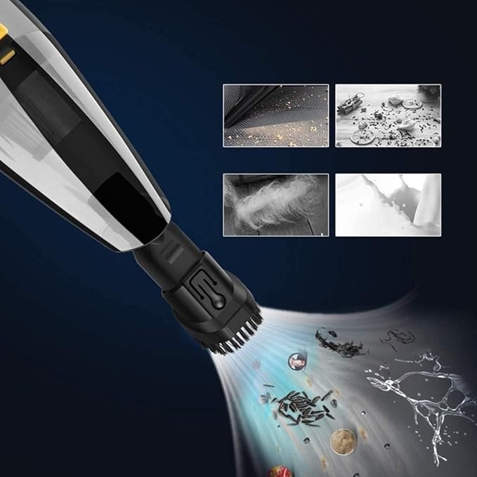 Powerful high-Power car Vacuum Cleaner, Handheld Cordless Rechargeable pet Hair, Household, Powerful Suction, Operation