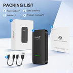 Carlinkit Wireless CarPlay & Android Auto Adapter CP2A PRO 3-in-1 Android(2+16G) System for OEM Wired CarPlay Cars, Support Netflix/You Tube/TikTok Lite, with USB-A/C from 2016 & iOS 10+/Android 11.0+