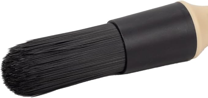 Maxshine Professional Exterior Detailing Brush | Heavy-Duty Stiff Bristle Brush for Wheels, Rims & Tires | Large Off-White Durable Car Detailing Tool for Exterior Cleaning & Auto Care