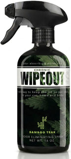 Chronic Wipeout Smoke Odor Eliminator Spray For Strong Odor - Highly Effective for Deodorizing Homes, Clothes, Cars, Office, Hands, & Hair from Smoke Smells - 1 16 oz Bottle Bamboo Teak Fragrance