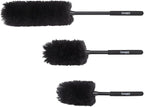 Eastwood Concours Premium Cleaning Woolies | Professional Long Handle Soft Brush for Wheels & Tires, Interior Detailing, and Household Cleaning | Made of 100% Wool and Anti-Scratch on Paint | Set of 3