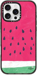 CASETiFY Impact Case for iPhone 16 Pro Max [8.2ft 4X Military Grade Drop Protection/Compatible with Magsafe] - Watermelon - Clear Black