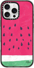 CASETiFY Impact Case for iPhone 16 Pro Max [8.2ft 4X Military Grade Drop Protection/Compatible with Magsafe] - Watermelon - Clear Black