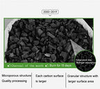 MOCOFO Bamboo Odor Eliminator Bags (4 Pack), Bamboo Charcoal Air Purifying Bag, Natural Air Fresheners & Odor Eliminators, Closet Dehumidifier, Car Air Purifier (4 Pack Triangle Shape)