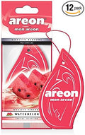AREON MON MA28 Hanging Best Car Air Freshener Watermelon Scent, Paper Hanging Ornaments, Long Lasting Scent for Car or Home 12 Pack