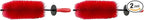 Chemical Guys ACC608 2 Pack Red Rocket Detailing Brush