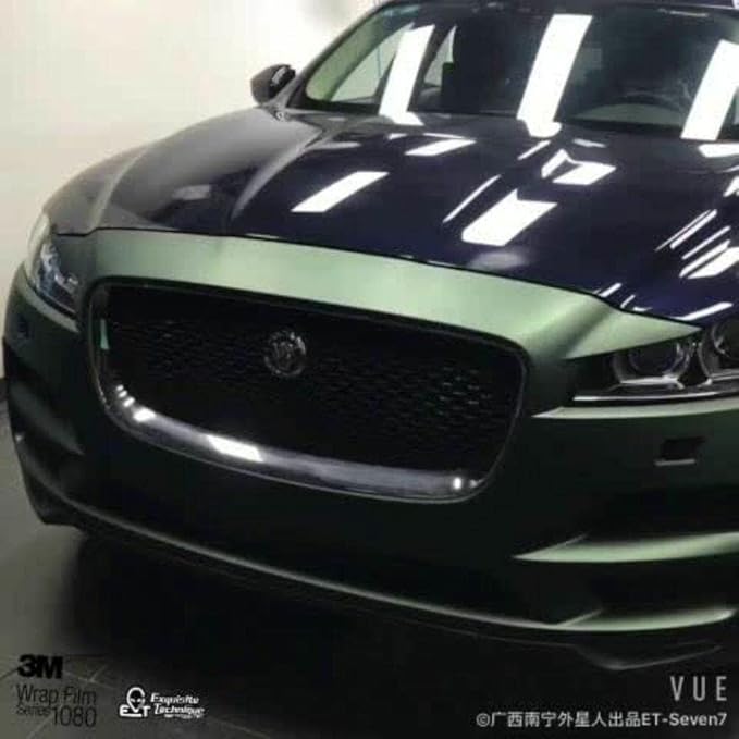 3M Car Wrap Roll 2080 Matte Metallic Pine Green | M206 | (5ft x 50ft (250 Sq/ft)) | Automotive Vinyl Wrap for Cars - Car Interior Wrap & Exterior | w/Free Instawraps Pro Glove