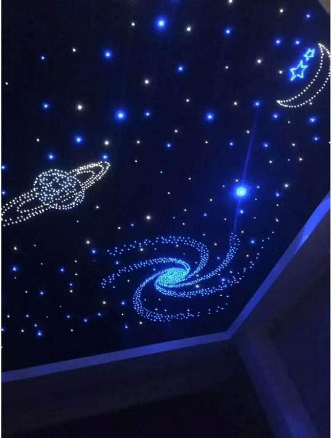 AZIMOM PMMA Plastic 100pcs 0.03in9.8ft End Glow Fiber Optic Cable Strands Roll for Star Sky Ceiling All Kind LED Light Engine Driver