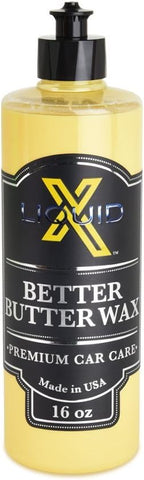 Liquid X Better Butter Wax - Enrich Paint Color & Add Protection with Carnuba Infused Wet Wax - Remove Swirl Marks & Scratches - Easy On & Off (16 oz)