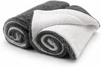 Hybrid Glass Microfiber Towel – Waffle Weave & Plush Dual Action Cleaning Cloth – Streak-Free Window and Surface Drying Towel – Professional Grade -16x16-1000 GSM 2-Pack