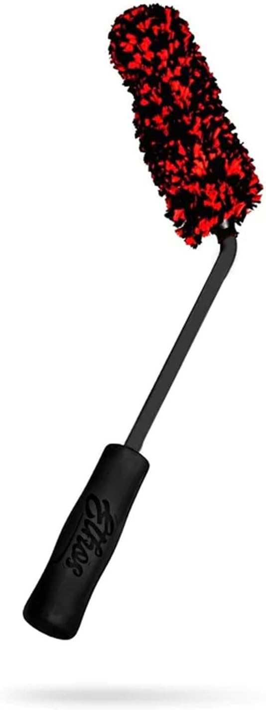 Ethos Wheel Brush for Car Detailing – Plush Rim Cleaner Brush, Car Cleaning Brush Kit, Soft Wheel Cleaner Brush, Rim Brushes for Cleaning Wheels, Clean Car Rim Wheels Safely