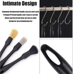 3 in 1 Car Detail Brush Set Wheel Tire Rim Spoke Grill Engine Bay Cleaning Tool for Cleaning Wheels, Interior, Exterior, Leather Accessory