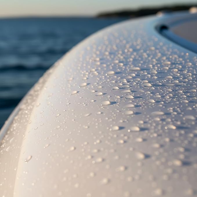 [16oz] Ceramic SiO2 Wash & Wax, pH Neutral Hydrophobic Soap for Boats, Cars & Aircraft, Repels Water, Tropical Protection & High Gloss Finish, Safe Multi-Surface Cleaner, Made in USA