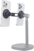Dual Magnetic Phone Holder for Car & Tripod – 1/4"-20 Screw & 17mm Ball Socket Compatible | 2-in-1 Adjustable Mount for MagSafe & All Phones (Includes 2 Metal Rings)