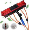 Telescopic Window Cleaning Brush - Extendable Water Fed Brush for Solar Panels Conservatory Roofs & Outdoor Cleaning - 180° Rotatable Head for Effortless Reach