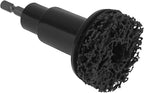 Wheel Hub Resurfacing Kit, Brake Hub Cleaning Tool with 10 Pads, Wheel Stud and Hub Cleaner Fits Power Drill or 1/2" Impact Driven Wrenches, Quick Rust Removal for Lug Studs and Rotors (Plastic Black)