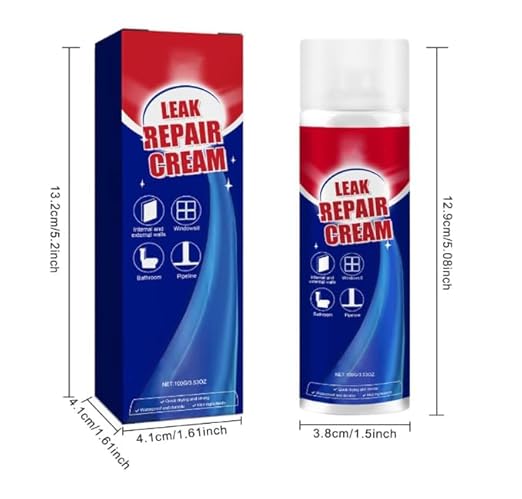 Leak Sealant Spray, Leak Repair Waterproof Sealant Sprays with Brush, Multi-Surface Leakrepair Indoor and Outdoor Waterproof Coating, Fast Drying, Easy to Apply
