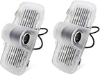 2 Pcs Passport Car LED Projector Door Shadow Light Welcome Light Laser Emblem Logo Lamps Kit Puddle Lights LED Courtesy Step Lights Ground Lamp HD Kit Replacement for Passport 2019-2021