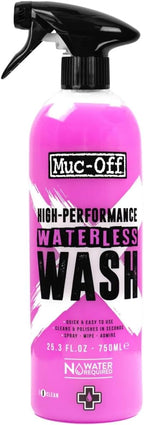 Muc-Off High Performance Waterless Bike Wash 750ml (Pack of 1) | Spray & Wipe Bike Cleaner | No Water Needed | Safe on Carbon Fibre | Cleans & Polishes with a Streak-Free Finish