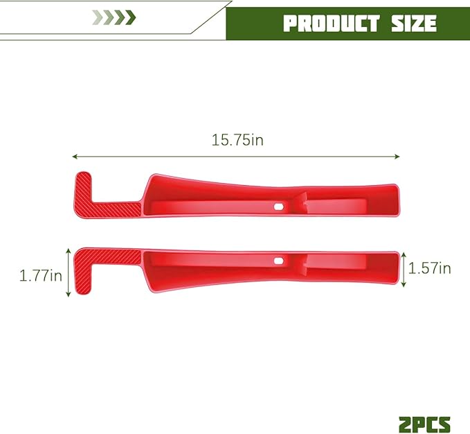 2PCS Car Seat Gap Filler Organizer, Seat Side Gap Organizer for Phone Keys Cards, Multifunctional Automotive Interior Storage Accessories, Universal for SUV Truck Sedan (Red)