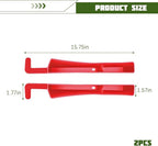 2PCS Car Seat Gap Filler Organizer, Seat Side Gap Organizer for Phone Keys Cards, Multifunctional Automotive Interior Storage Accessories, Universal for SUV Truck Sedan (Red)