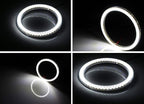 iJDMTOY 72-75mm Size Xenon White LED Halo Ring Lighting Kit for Automotive Accent/Ambient or Retrofit Decoration