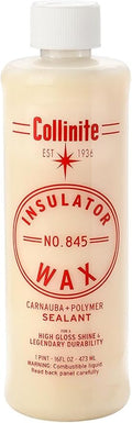 Collinite 845 Insulator Wax-Easy to Use Carnauba+Polymer Wax Sealant-High Gloss Shine+Durable Hydrophobic Beading & Long Lasting Paint Protection for Cars/Boats/Trucks/RVs & Motorcycles (16 fl oz)