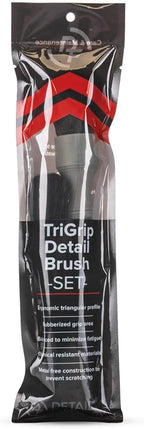 Detail Factory - TriGrip Boar’s Hair Detailing Brush Set - Professional 2-Piece Ergonomic Cleaning Kit