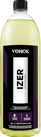 Vonixx Izer Iron Remover for Automotive Paint and Wheels, Effective Removal of Iron Contamination, Brake Dust and Embedded Particles for Detailing – 1.5 L
