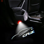 2 Pcs CR-Z Car LED Projector Door Shadow Light Welcome Light Laser Emblem Logo Lamps Kit Puddle Lights LED Courtesy Step Lights Ground Lamp HD Kit Replacement for CR-Z 2016-2021
