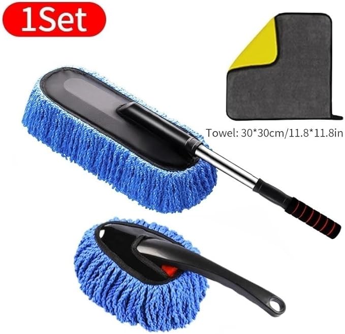 Car Wash Brush Wheel Brush Scrub Brush Soft Bristle Cleaning Brush Vehicle Detailing Tool Paint Protection Truck SUV Auto Care(Blue Set 3pcs)