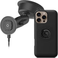 Quad Lock Heavy Duty Suction Car Phone Mount with MAG Phone Case and MAG Wireless Charging Head for iPhone 16 Pro Max
