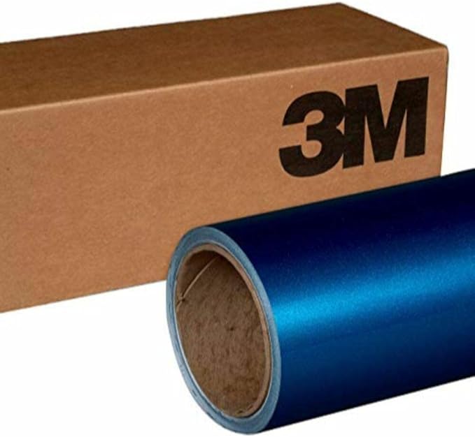 3M Car Wrap Roll 2080 Gloss Blue Metallic | G227 | (5ft x 8ft (40 Sq/ft)) | Automotive Vinyl Wrap for Cars - Car Interior Wrap & Exterior | w/Free Instawraps Pro Glove