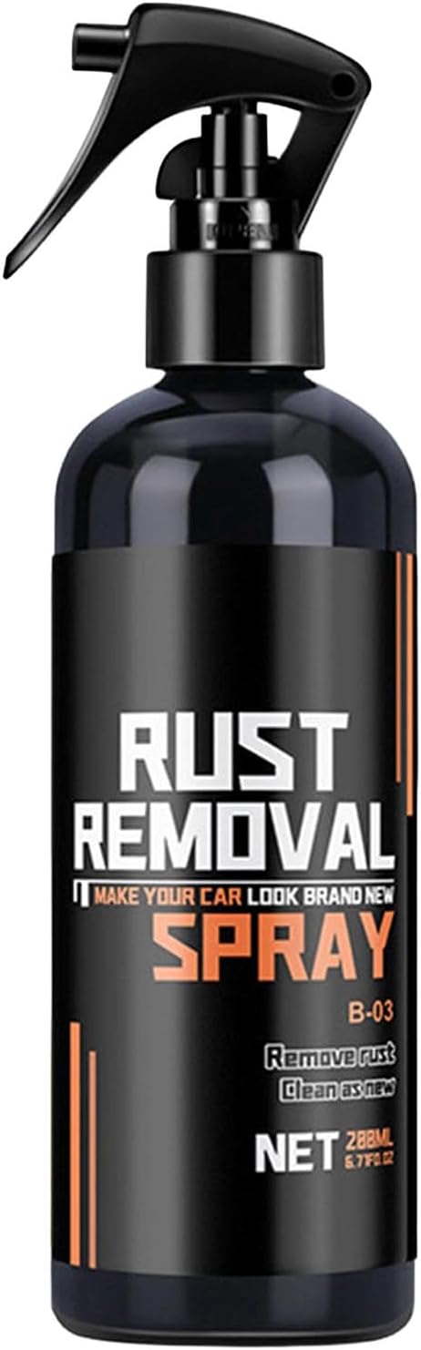 Rust Remover Spray,Rust Remover Spray for Metal, Wheel Hub & Paint Safe Rust Dissolver for Cars/Trucks, Multi Purpose Instant Cleaning Coating Agent,Rustout Instant Remover Spray (200ML)
