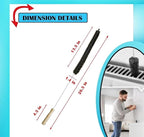 2-Pack Dryer Vent Cleaner Kit - Long Flexible Dryer Lint Brush & Refrigerator Coil Cleaner - Multi-Use Radiator Brush & Lint Trap Cleaning Tool for Fire Prevention