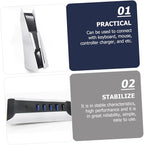 Uonlytech USB Hub Extension Adapter Port USB Splitter Fast Data Transfer for Laptop and Multiple Devices No Driver Required Compact Design for Easy Use