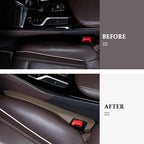 KIFIDAN 2PCS Car Seat Gap Filler,Flexible in between Car Seat Catcher for Tightly Filling Seats Gaps,Universal Cars Console Catcher Interior Cars Accessories for Women & Men (Brown)